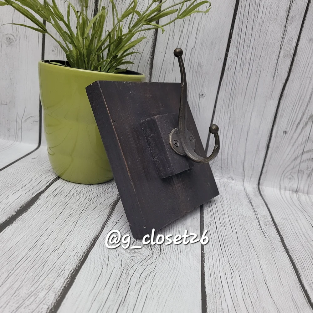 Rustic Black Metal Wall Hook
